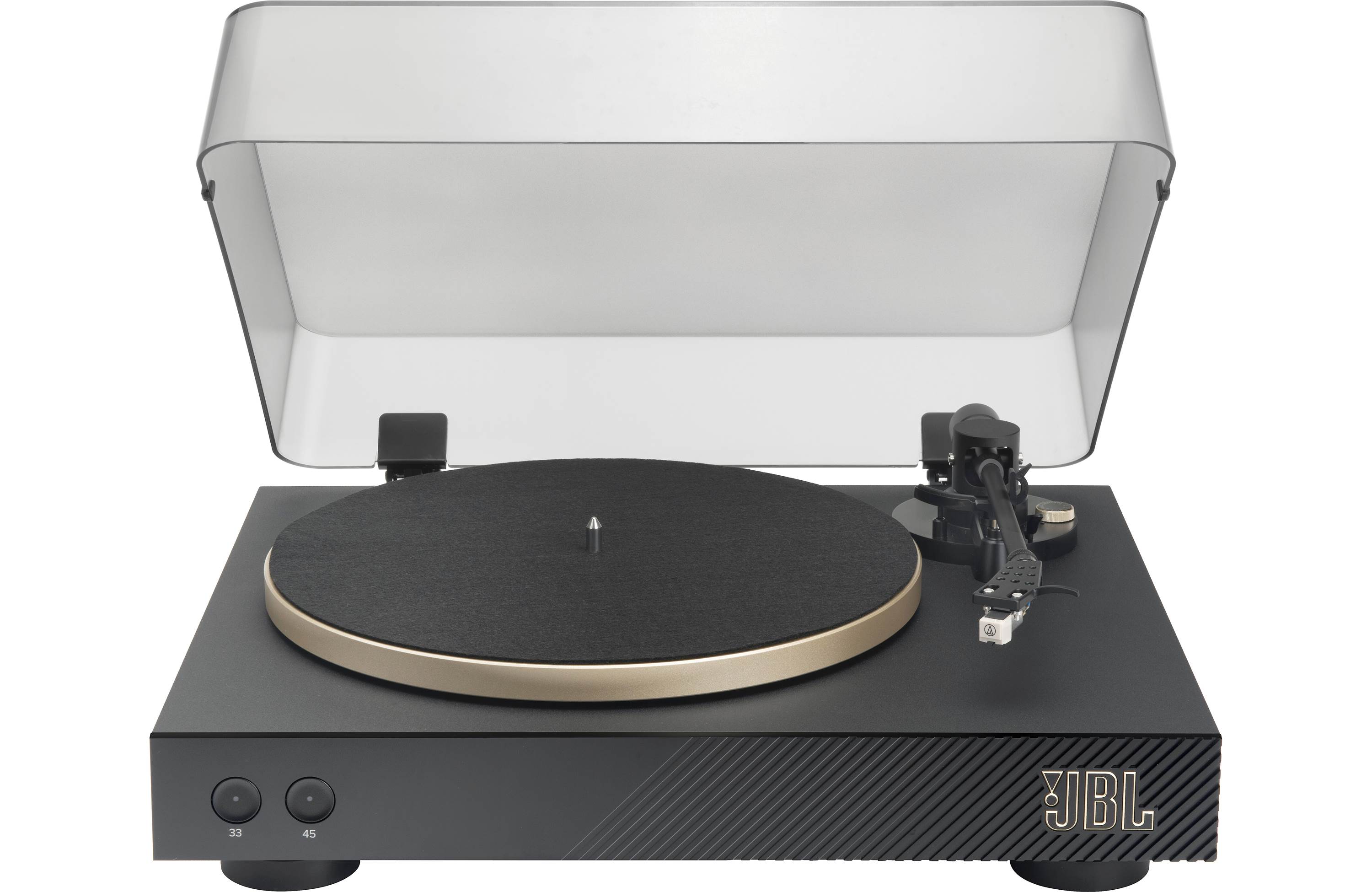 JBL Spinner BT Semi Automatic Turntable with Pre-Mounted Cartridge, Phono Preamp & Bluetooth - Wireless Vinyl Record Player for Home, Studio & DJ Use