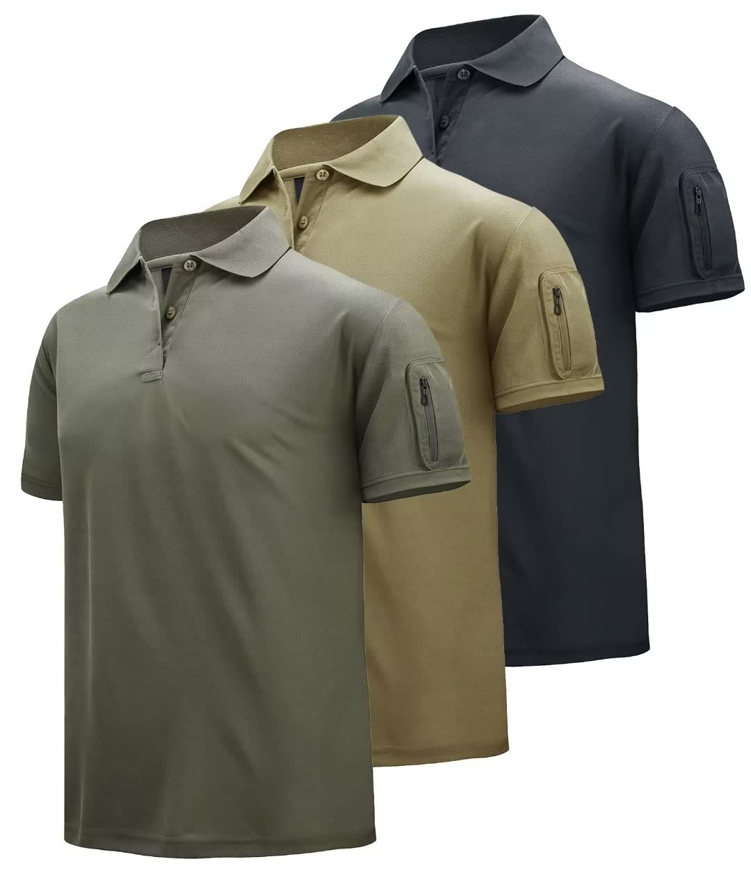 SWISSWELL Men's Polo Shirts - Breathable Short Sleeve Golf & Tennis Shirts for Men - Moisture-Wicking Activewear for Sports, Work & Casual Wear
