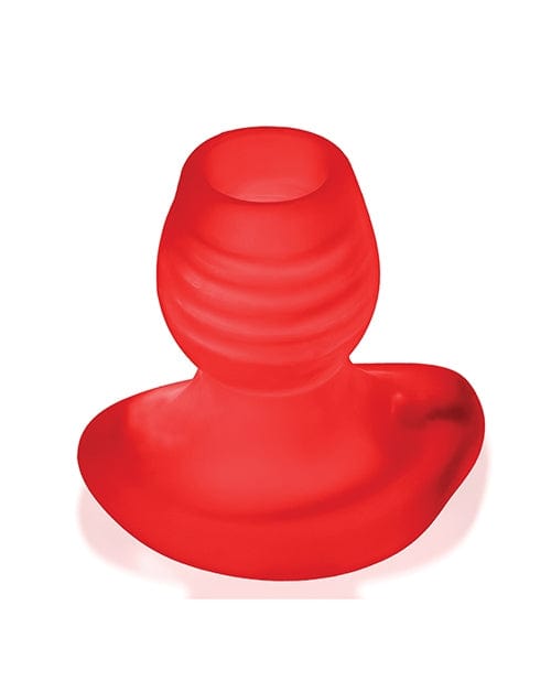 Oxballs Glowhole 1 Hollow Buttplug with LED Insert - Small Red Morph - Glow in the Dark Anal Plug for Sensual Play & Adult Entertainment