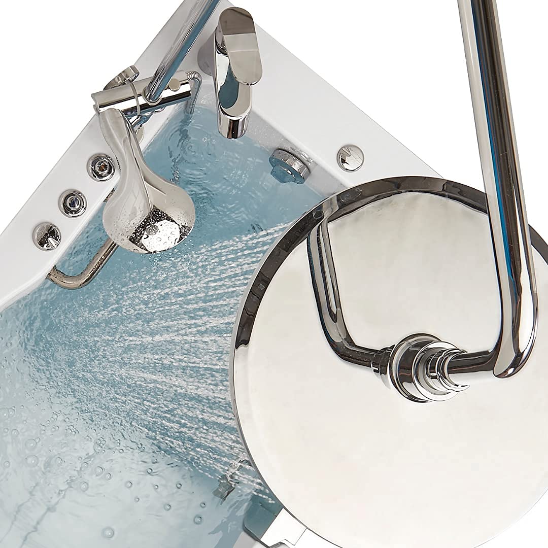 Ella Chrome 2-Piece Fast Fill Faucet with Shower Column - Bathroom Sink and Shower Combo for Modern Homes