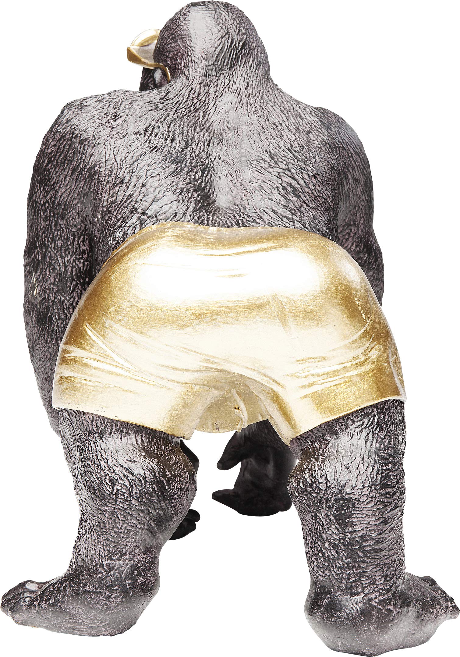 Kare Deco Gorilla at The Beach 20cm Resin Figurine - Perfect for Home Decor, Office Desk, and Beach-Themed Party Decorations