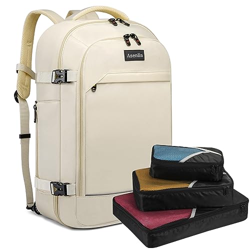 N-beige（backpack With 3 Packing Cubes）