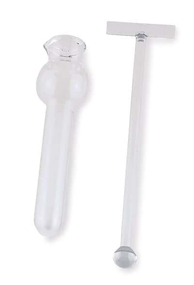 Glass Dounce Tissue Grinders 1mL - Pack of 2 for Cell Homogenization & Tissue Sample Preparation | Ideal for Laboratory Research & Biological Experiments