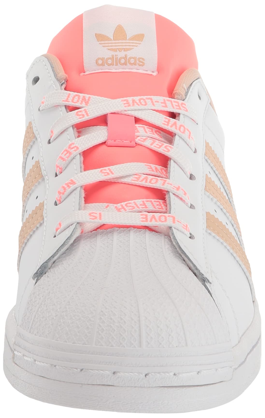 adidas Women's Superstar Sneakers - Classic White Leather Low-Top Shoes for Casual Wear, Running & Gym Workouts