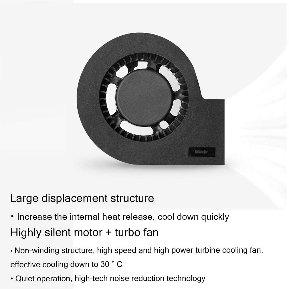USB-Powered Laptop Cooling Fan with LED Display - Ultra Silent PC Cooler for Gaming Notebooks & Desktops | Rapid Heat Extraction for Enhanced Performance During Gaming, Streaming & Heavy Workloads
