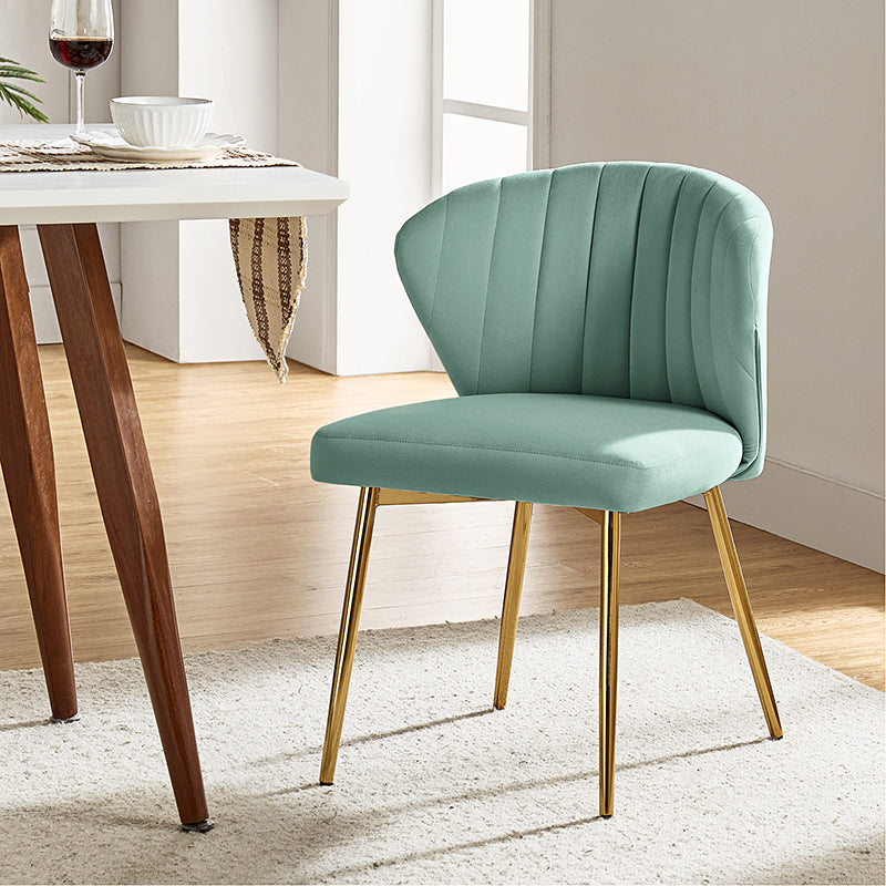 Luxury Aruna Velvet Upholstered Accent Chair - Soft Velvet Fabric, Comfortable Seating for Living Room, Bedroom, or Office - Elegant Home Decor & Stylish Furniture