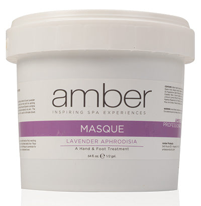 Amber Foot Masque with Lavender & Aphrodisiac - 64 oz Deep Moisturizing Foot Treatment for Cracked Heels & Dry Skin - Perfect for Spa Nights, Pedicures & At-Home Relaxation