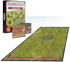 Blood Bowl: Halfling Pitch - Official Game Board for Fantasy Football Matches | Perfect for Tabletop Gaming & Tournaments