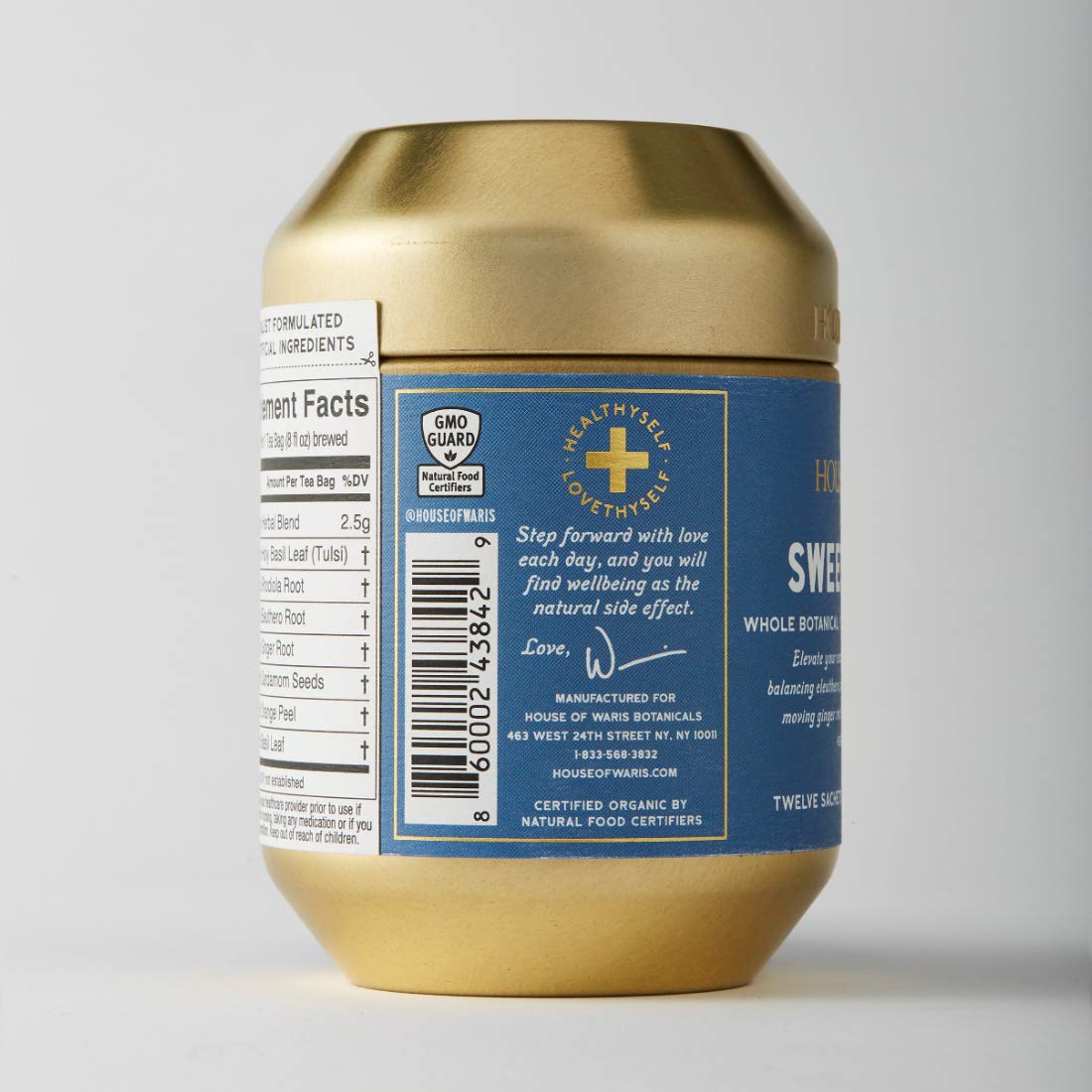 Organic Sweet Clarity Herbal Tea by House of Waris Botanicals | Gluten-Free, Vegan, Caffeine-Free | Perfect for Relaxation, Detox & Afternoon Tea Time