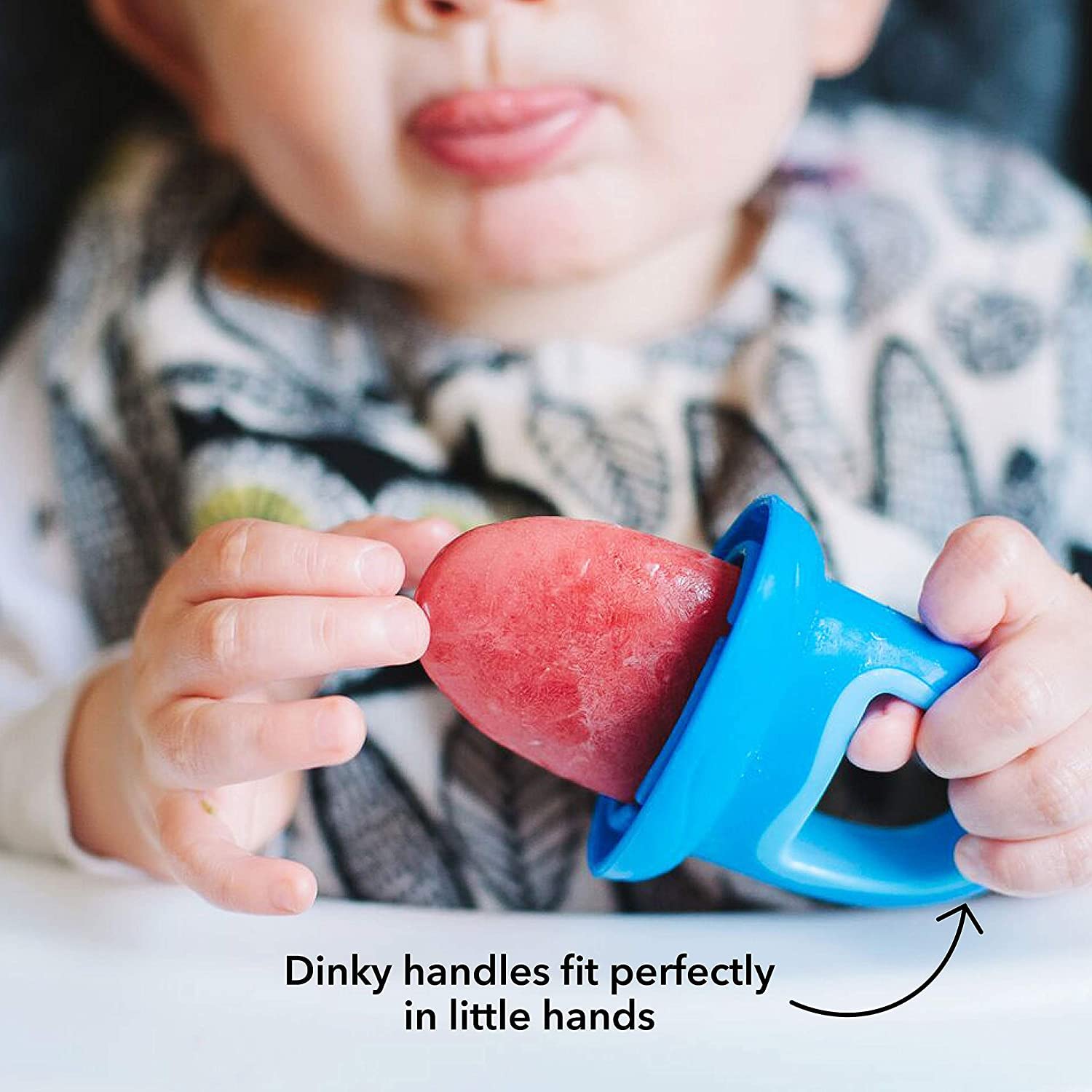 Nuby Garden Fresh Fruitsicle Frozen Pop Tray - 4 Handle BPA-Free Ice Pop Maker for Kids | Perfect for Summer Treats, Birthday Parties & Healthy Snacks
