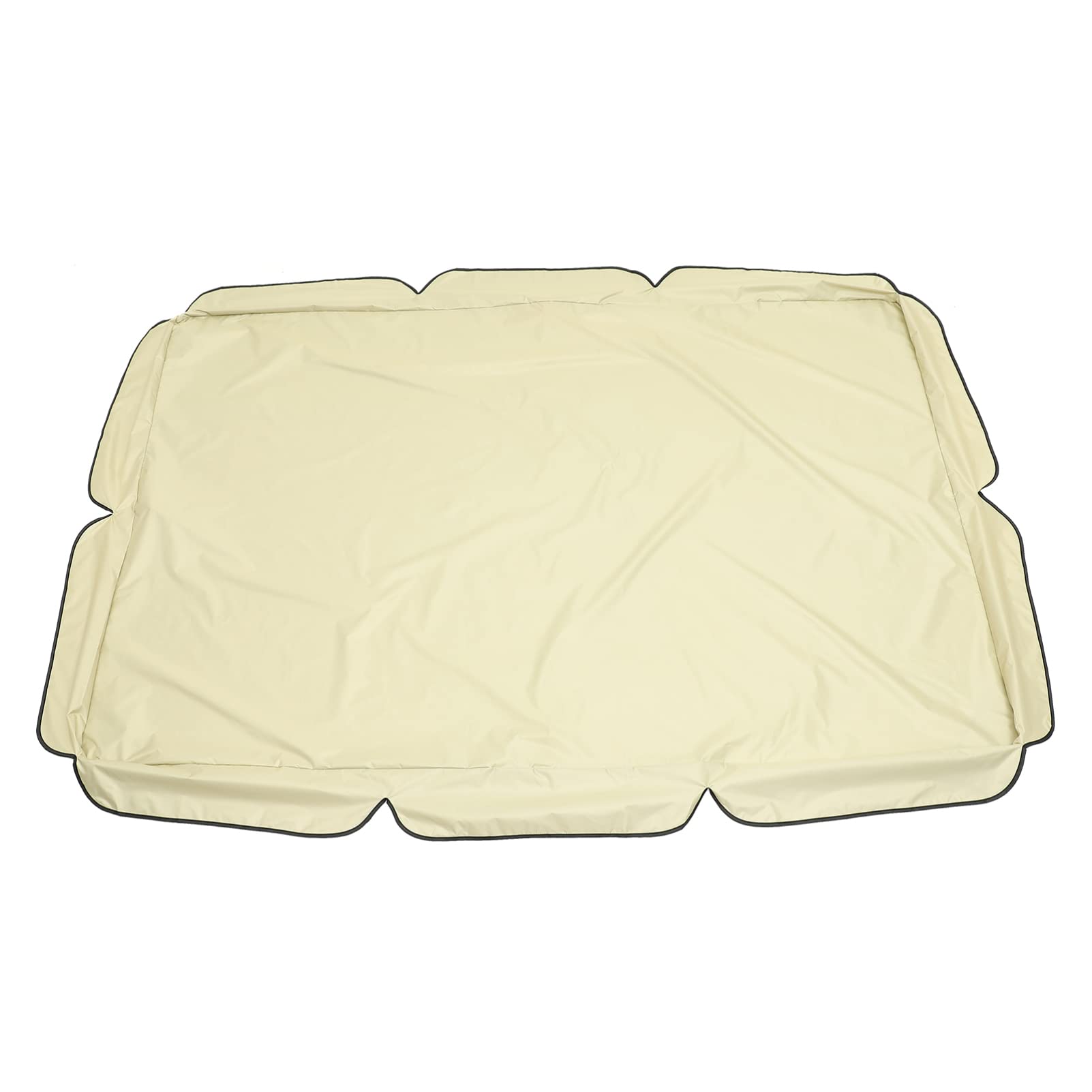 Waterproof Outdoor Swing Canopy Replacement - Beige Porch Top Cover for Park, Patio & Yard - UV Protection & Weather Resistant - Perfect for Relaxing in Gardens, Backyards & Outdoor Spaces