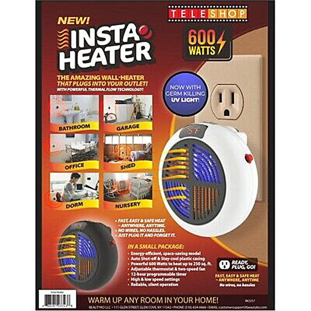 Insta Heater UV Light Sanitizer - Portable UV Sterilizer for Home, Office & Travel | Kills 99.9% Germs & Bacteria | Perfect for Phones, Keys, Masks & Small Items