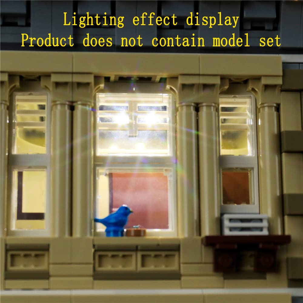 GEAMENT LED Light Kit for LEGO Police Station 10278 - Compatible with Creator Building Blocks (Model Not Included) - Perfect for DIY Lighting Projects & LEGO Displays