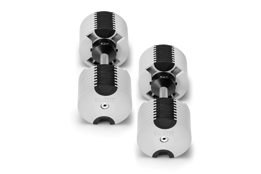 NÜOBELL 80lb Adjustable Dumbbells Set (Ash) - Premium Home Gym Equipment for Strength Training, Weight Lifting & Fitness Workouts