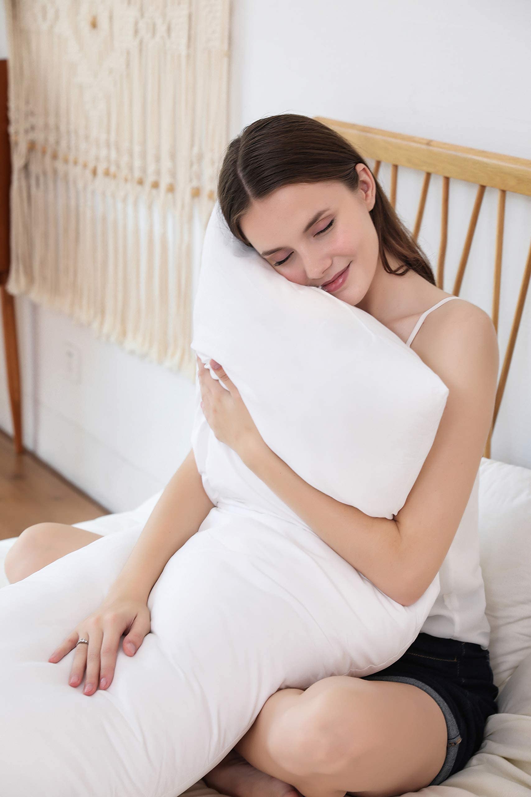 Evolive Ultra Soft Microfiber Body Pillow with Micromink Cover - Perfect for Side Sleepers, Pregnancy Support & Home Decor