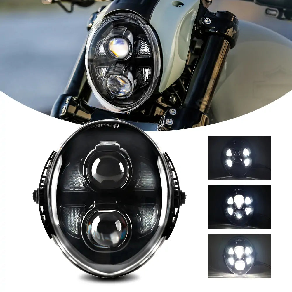 High-Performance LED Headlight with High/Low Beam & DRL for Harley Davidson VRSCAW V-Rod Breakout - Perfect for Night Riding & Enhanced Visibility