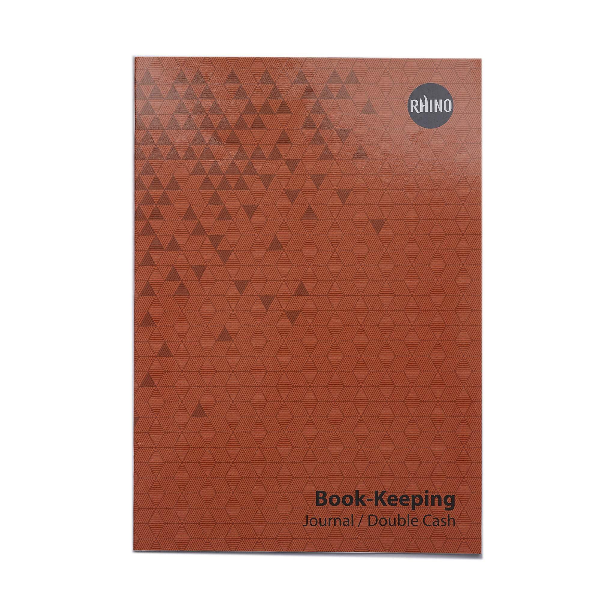 RHINO A4 Journal Notebook for Bookkeeping - Ruled Accounting Ledger for Small Business, Office & Personal Finance Organization