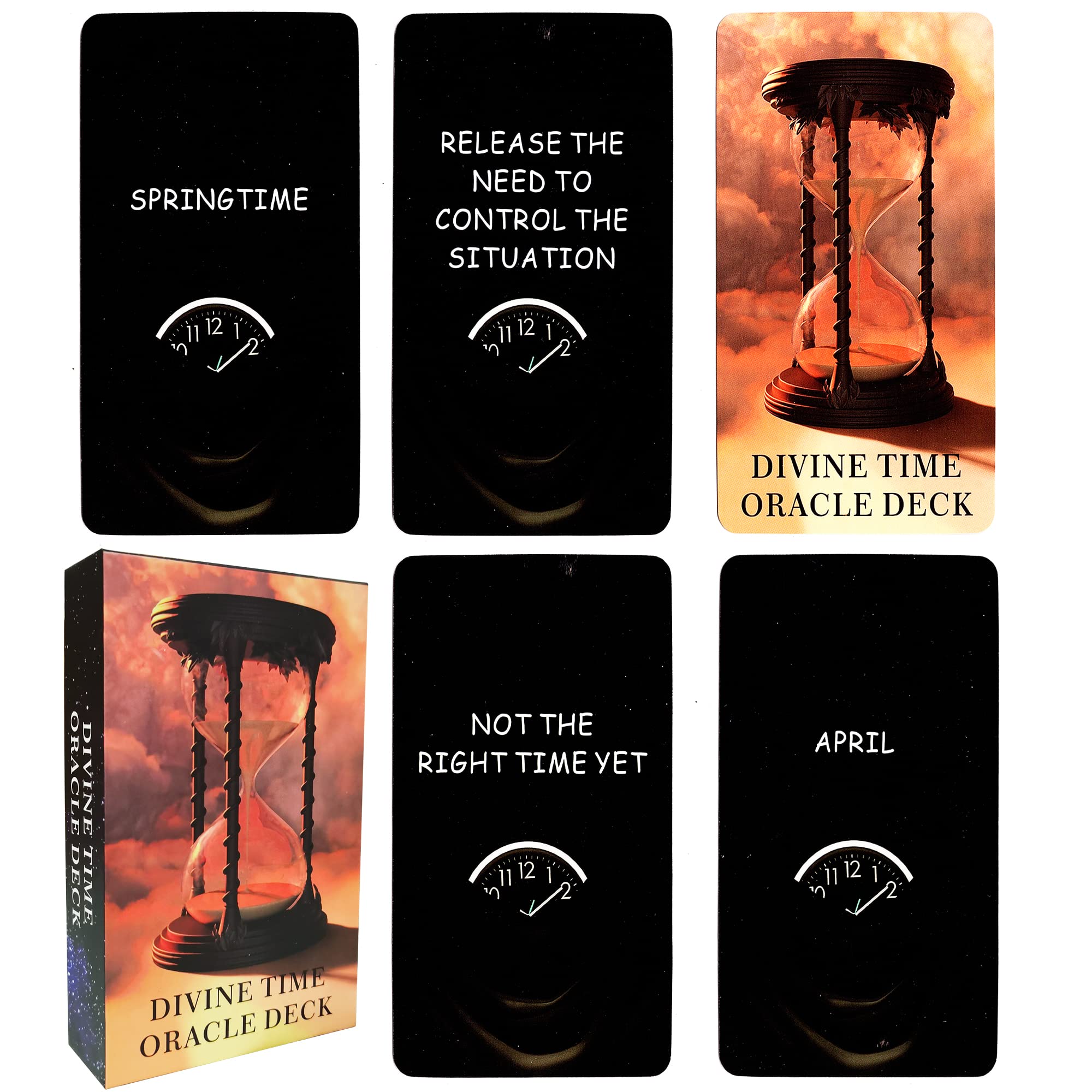 Soulme Time Oracle Cards Deck - Divine Timing Oracle Cards for Beginners | Answers to Timing Questions | Spiritual Guidance, Meditation & Self-Discovery Tool