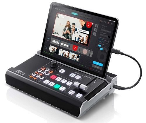 ATEN StreamLive PRO All-in-One Multi-Channel AV Mixer for Live Streaming - Professional Video Production Equipment | Perfect for YouTube, Twitch, Gaming & Church Broadcasts