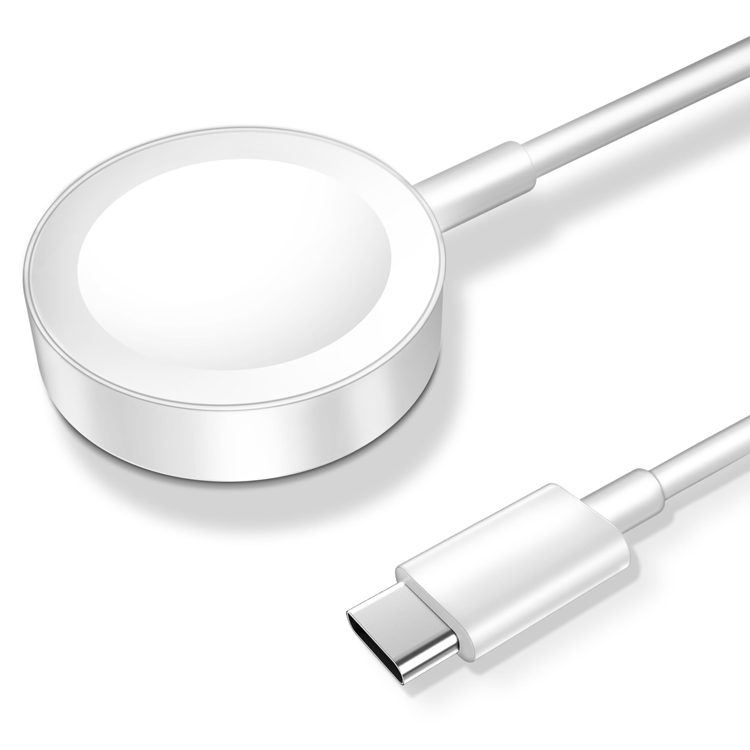 Magnetic Charging Cable for Apple Watch - USB C Wireless Charger Compatible with iWatch Series Ultra/10/9/8/7/6/SE/SE2/5/4/3/2 - 3.3FT White Cable for Home, Office & Travel Charging