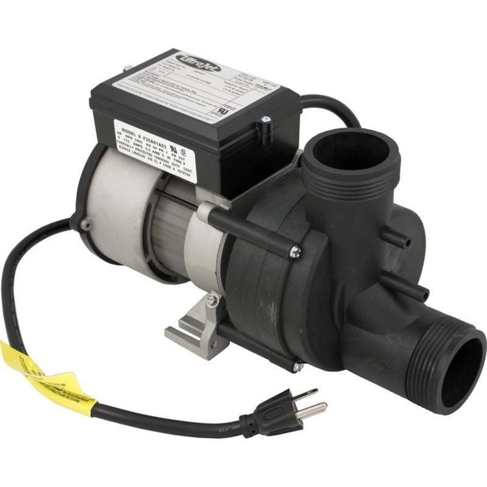 Balboa Vico Wow Pump 115V 65 GPM 5.5 AMP with Air Switch - High Performance Spa & Hot Tub Pump Replacement (Model 1050031) - Perfect for Home Jacuzzi, Pool Circulation and Hydrotherapy Systems
