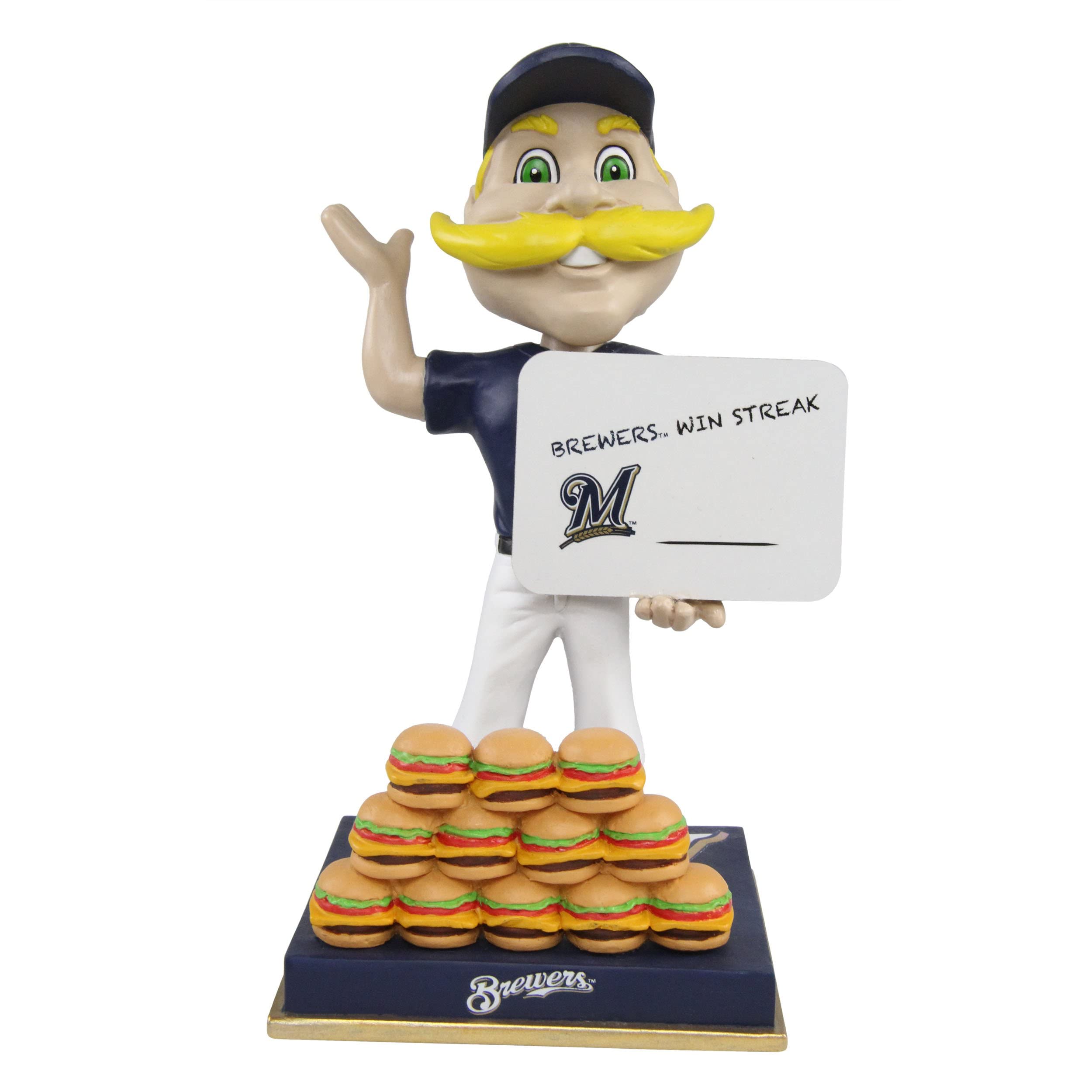Bernie Brewer Milwaukee Brewers Special Edition Bobblehead - Official MLB Win Counter Collectible - Perfect for Baseball Fans, Sports Memorabilia Collectors & Game Room Decor