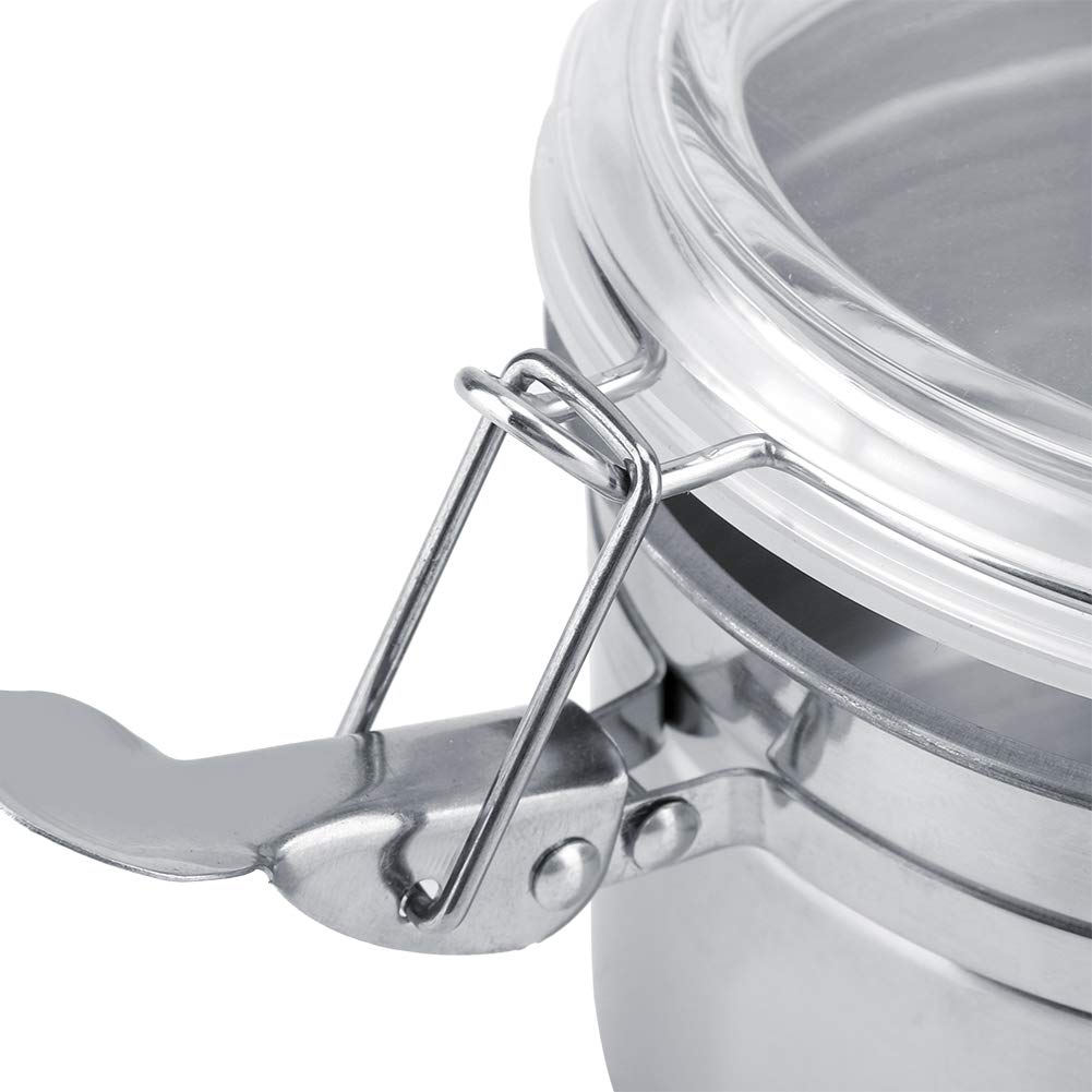 Premium Stainless Steel Vacuum Sealed Coffee Storage Container - 800ML Airtight Canister for Coffee Beans, Tea, Sugar & Dry Food - Ideal for Kitchen, Pantry & Office Use