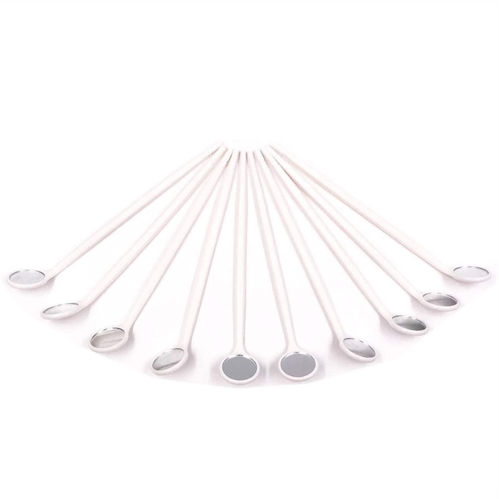 **100 PCS Disposable Anti-Fog Dental Exam Mouth Mirrors - Dentist Tools, Home & Clinic Use - White - Perfect for Dental Checkups, Oral Exams & First Aid Kits**