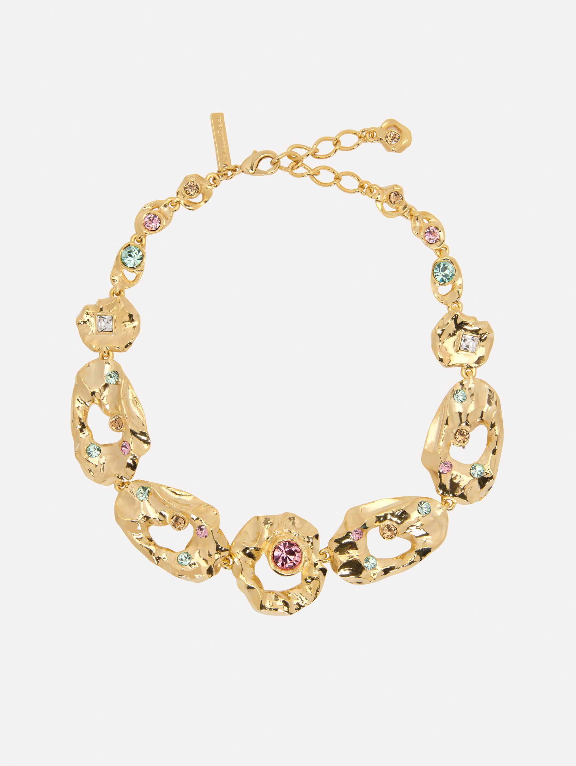 Textured Metal Chain Link Necklace for Women - Trendy Layered Gold & Silver Chunky Necklaces - Perfect for Casual, Party & Everyday Wear