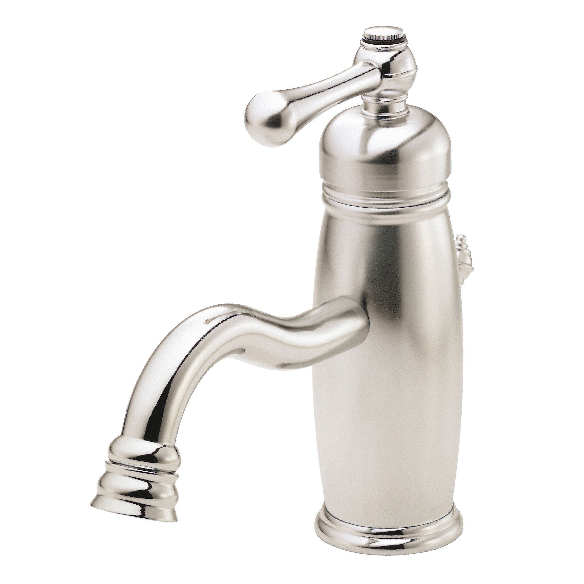 Danze Opulence Polished Nickel Single Handle Center Set Bathroom Sink Faucet - Modern Waterfall Spout for Bathroom Vanity & Powder Room Installation