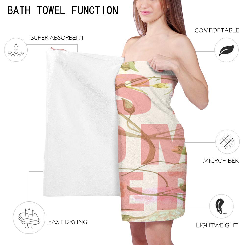 Best Mom Ever Bath Towel - Ultra Soft, Highly Absorbent & Quick Drying - 27 x 55 Inch Large Bath Towels for Bathroom, Beach, Pool, Gym & Spa - Perfect for Showers, Swimming & Relaxation