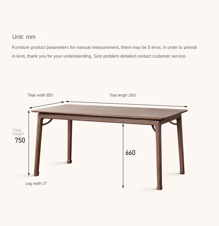 Premium Black Walnut & Ash Solid Wood Dining Table - Handcrafted in North America | Rustic Farmhouse Style for Dining Room, Kitchen, or Open Concept Living Space