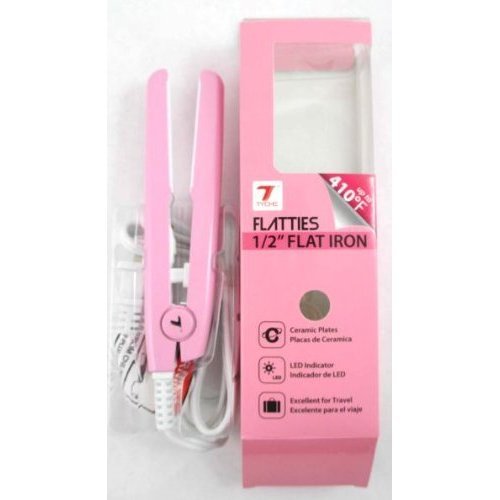 Tyche 1/2 Inch Flat Iron for Hair - Professional Ceramic Tourmaline Hair Straightener for Smooth & Shiny Hair - Perfect for Home Use, Salon Styling & Travel
