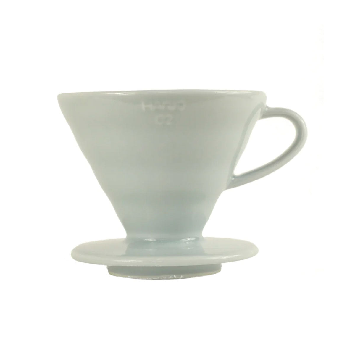 Hario V60 02 Ceramic Coffee Dripper - Blue Grey Pour Over Brewer for Specialty Coffee at Home or Office | Perfect for Single Cup Brewing & Coffee Enthusiasts