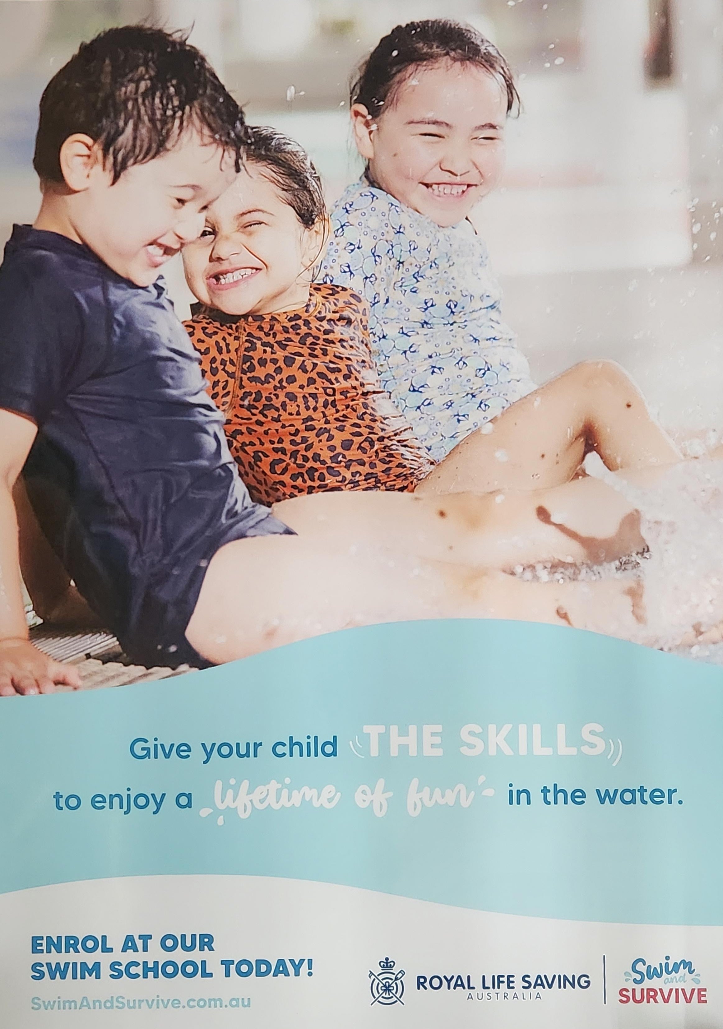 Swim and Survive Educational Posters - Water Safety & Swimming Techniques for Kids & Adults - Perfect for Pools, Beaches & Swim Lessons