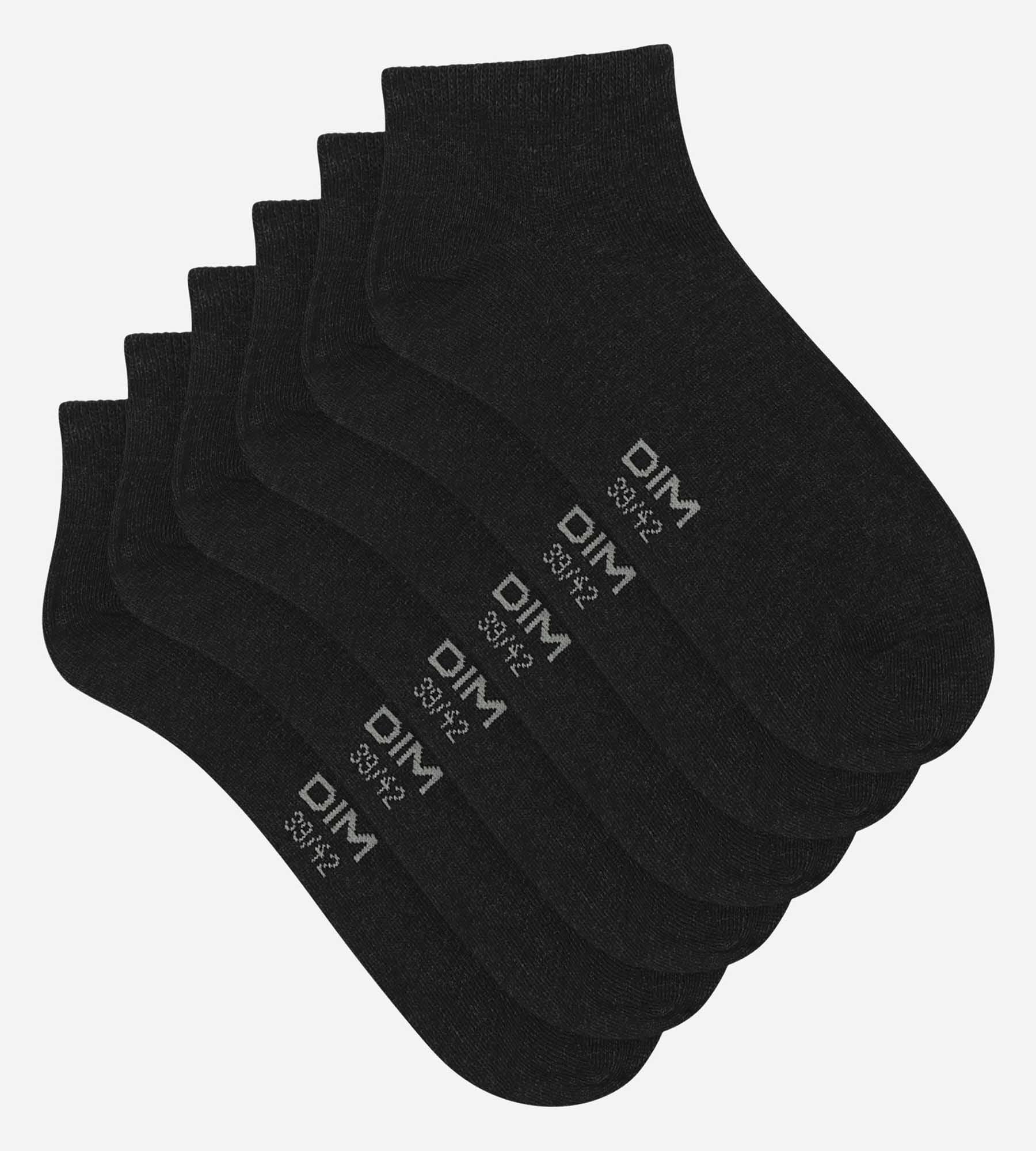 3 Pairs Men's Black Cotton Ankle Socks - Breathable & Comfortable for Casual Wear, Sports & Daily Use
