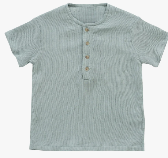 KIPP (KLAI) Crinkle Rib Shirt for Boys & Girls - Soft & Stylish Kids Top (Ages 2-10 Years) - Perfect for School, Playdates & Family Outings