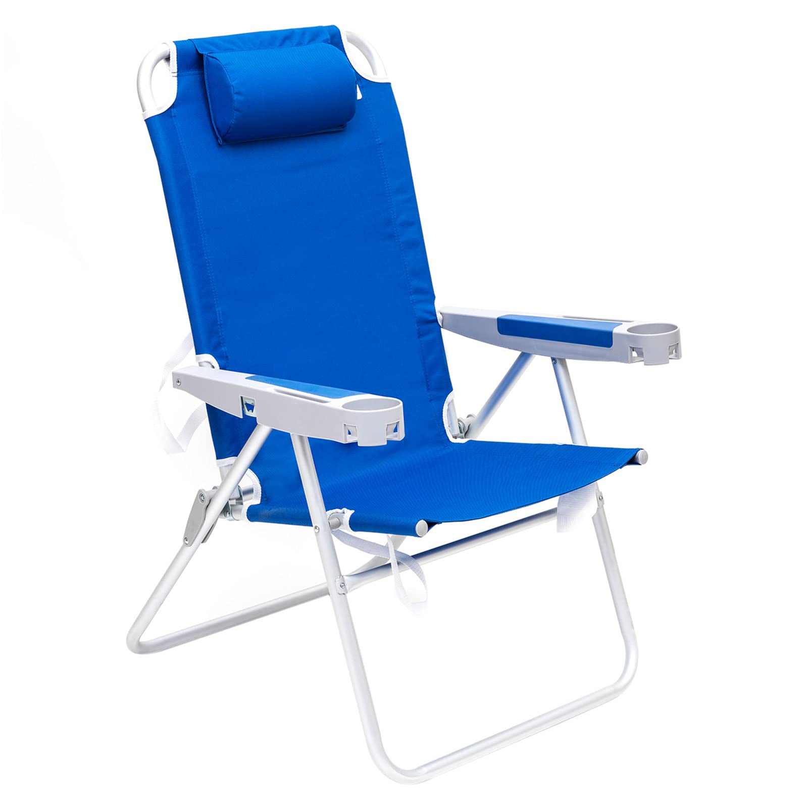 **SUNNYFEEL Oversized Heavy Duty Folding Beach Chair for Adults - 500 lbs Capacity, Lightweight & Portable (17