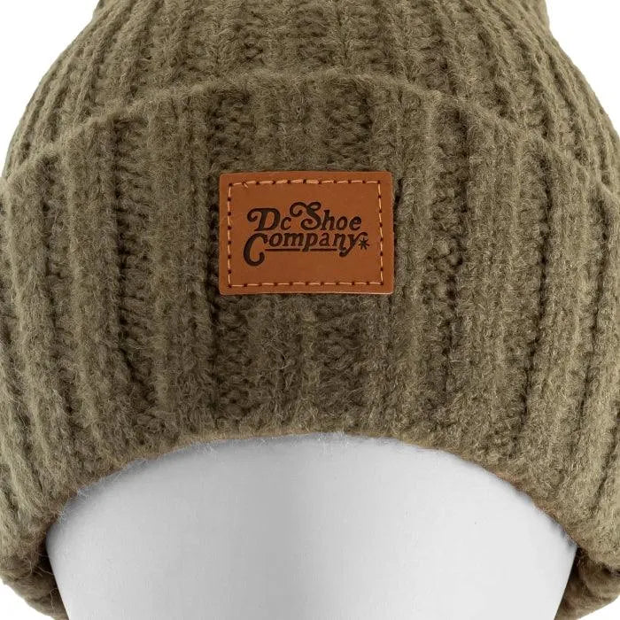 Women's Green Snow Beanie Hat - Warm Winter Knit Cap for Skiing, Snowboarding & Outdoor Activities