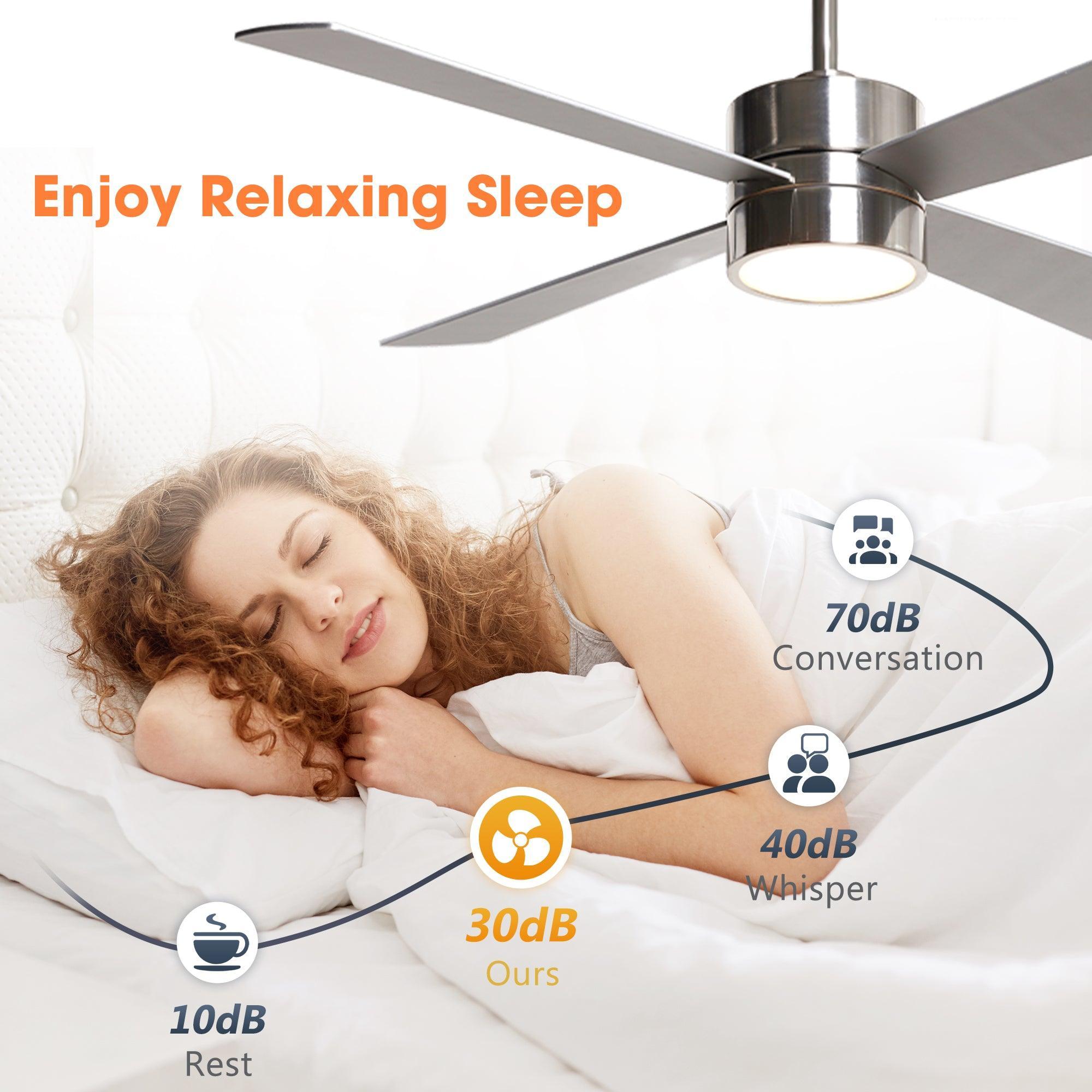 52 Inch Bucholz Industrial Ceiling Fan with Dimmable LED Light - Perfect for Warehouses, Garages, and Large Commercial Spaces