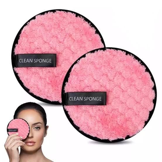 Bvienex Reusable Makeup Remover Pads - Gentle Cleansing Pads for Face & Eye Makeup Removal | Eco-Friendly Washable Cotton Rounds for Oily, Dry & Sensitive Skin | 2-Pack | Perfect for Travel, Daily Skincare & Sustainable Beauty Routine