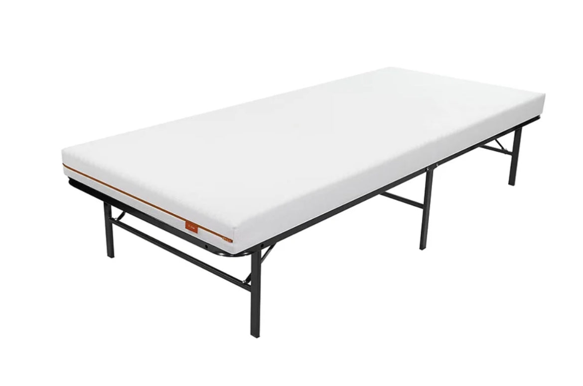 390 Folding Bed - Portable Single & Double Size Guest Bed for Home, Office, or Travel - Space Saving Foldable Mattress for Small Apartments, Camping & Temporary Use