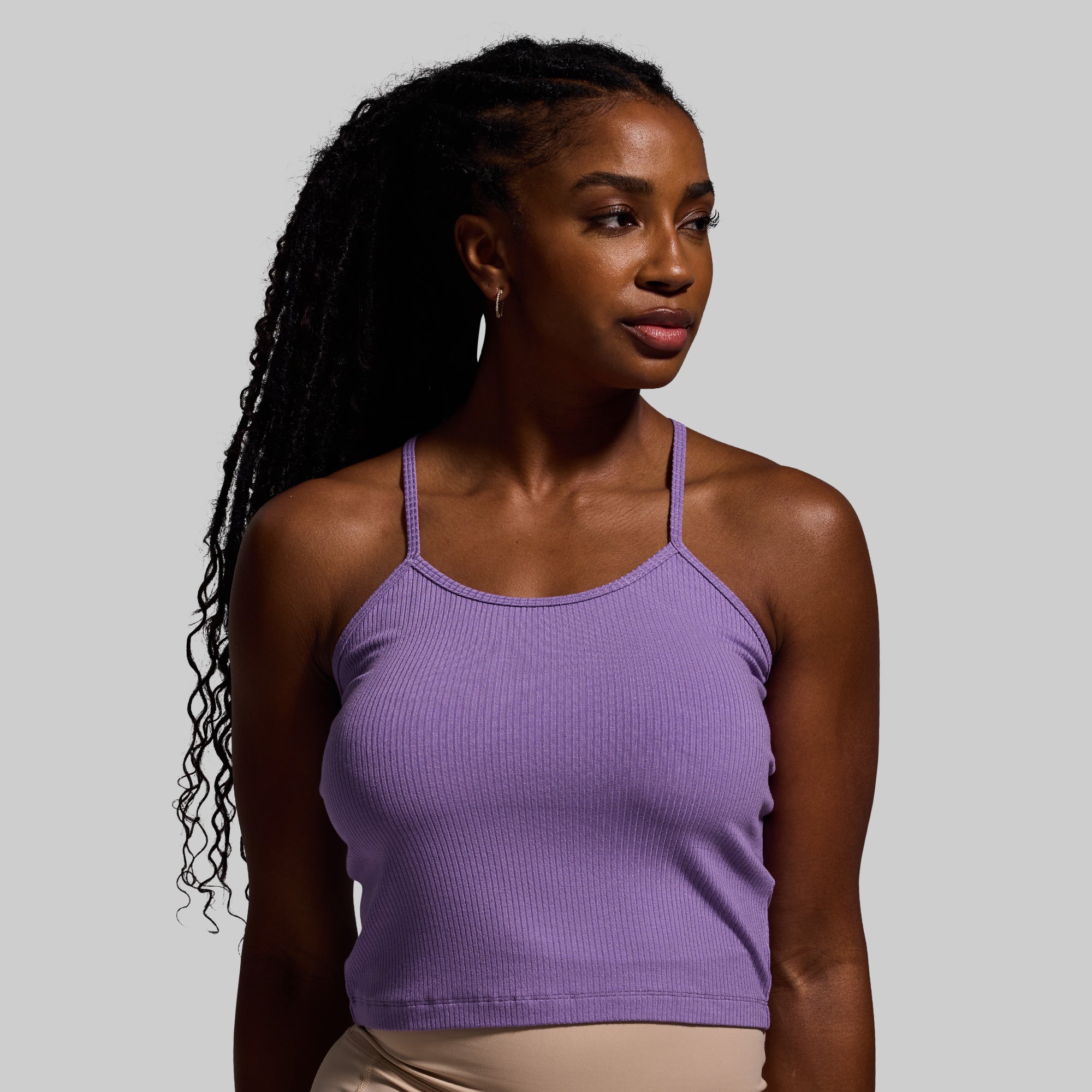 Keep It Easy Tank Top - Grape Popsicle Color Women's Casual Sleeveless Shirt for Yoga, Gym, and Summer Outfits