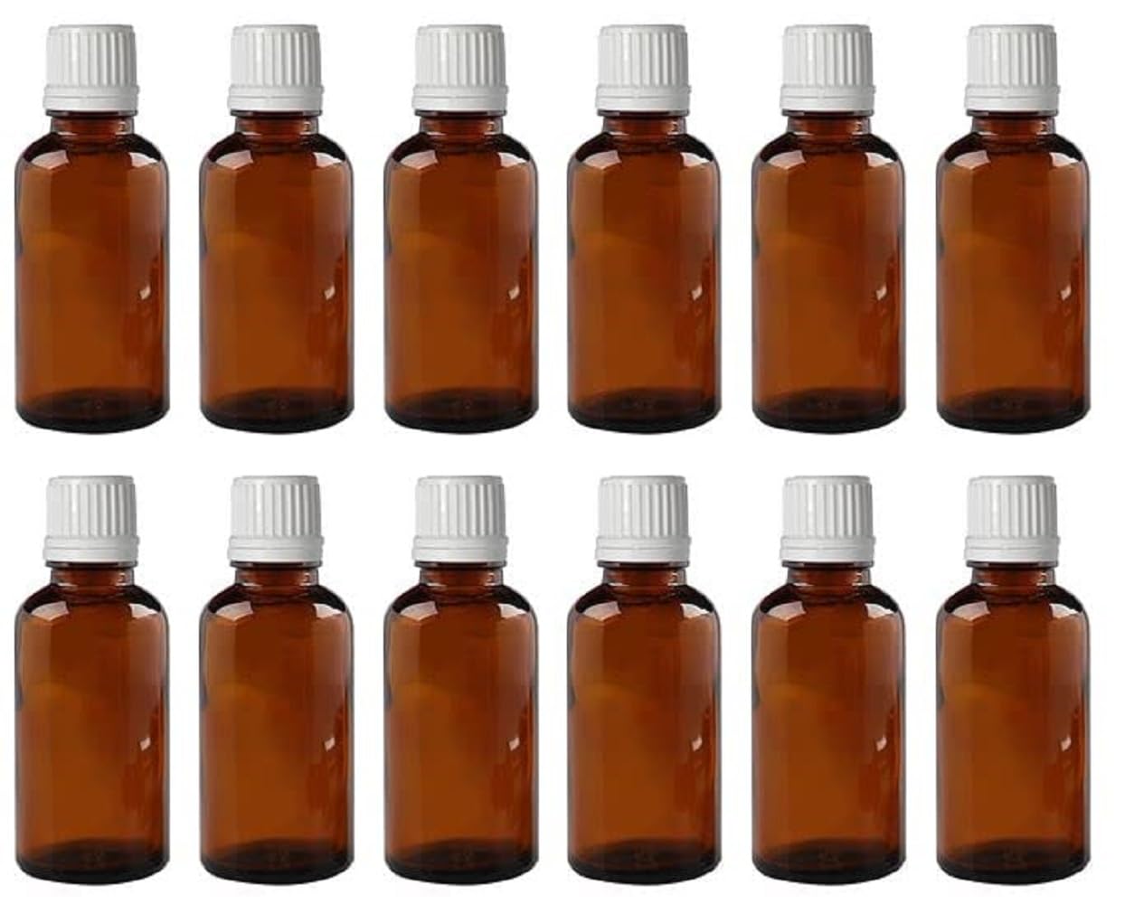 Premium 10ml Empty Amber Glass Bottles (Pack of 12) with Leak-Proof Euro Dropper & White Cap - Perfect for Essential Oils, Fragrances, Medicines, DIY Perfumes, Homeopathy & Refillable Uses - Ideal for Aromatherapy, Travel, Gift Packaging & Craft Projects