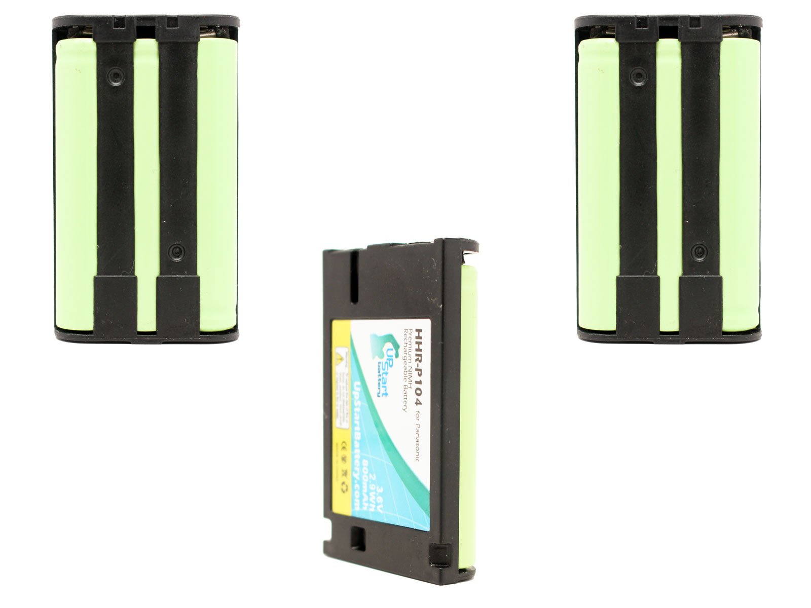 3 Pack Panasonic KX-TGA650B Replacement Battery - 800mAh 3.6V Ni-MH Rechargeable Battery for Panasonic Cordless Phones - Perfect for Home & Office Use