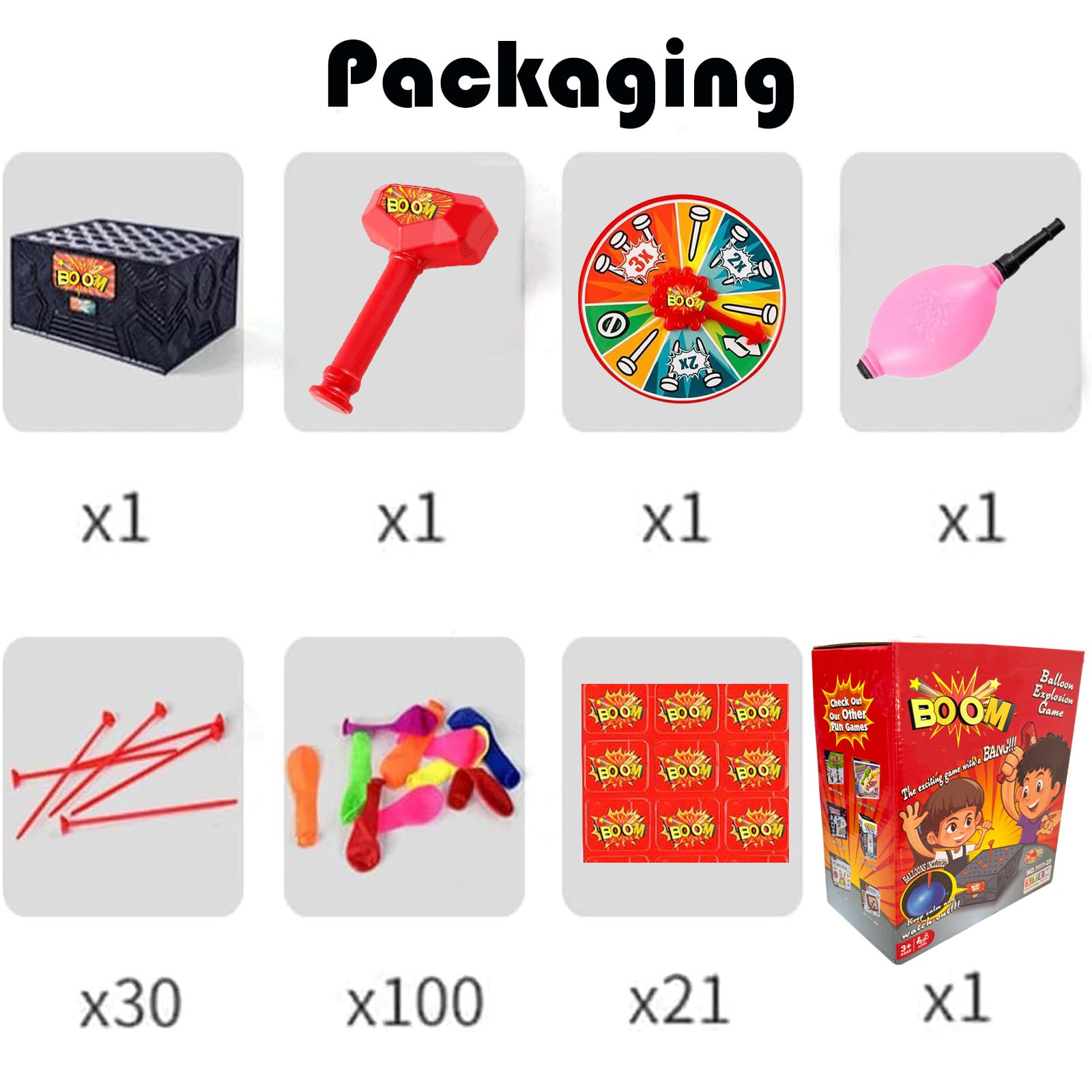 Whack a Balloon Game 2025 - Explosive Balloon Popping Fun for Adults & Kids | Interactive Parent-Child Activity | Perfect for Family Gatherings, Birthday Parties & Stress Relief