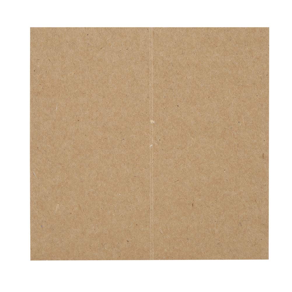 Fdit Kraft Paper Card Tags - Durable Foldable Multi-Purpose Gift Tags for Home, Office & School - Perfect for Gift Wrapping, Labeling & Organization