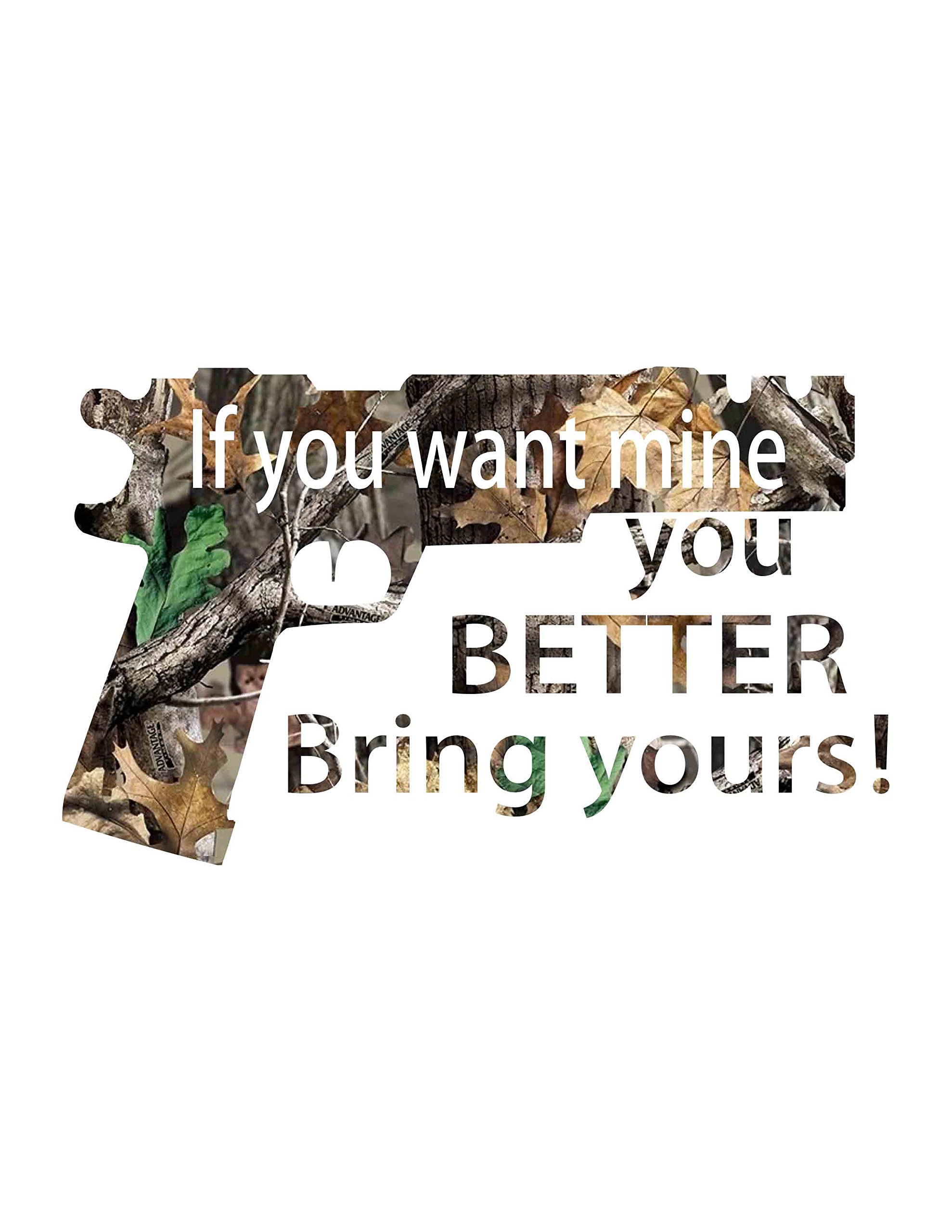 Premium Gun Decal Camo Stickers - Waterproof Vinyl Hunting Rifle Decals for Firearms, Guns & Hunting Gear - Perfect for Tactical Equipment, Gun Safes & Outdoor Adventures