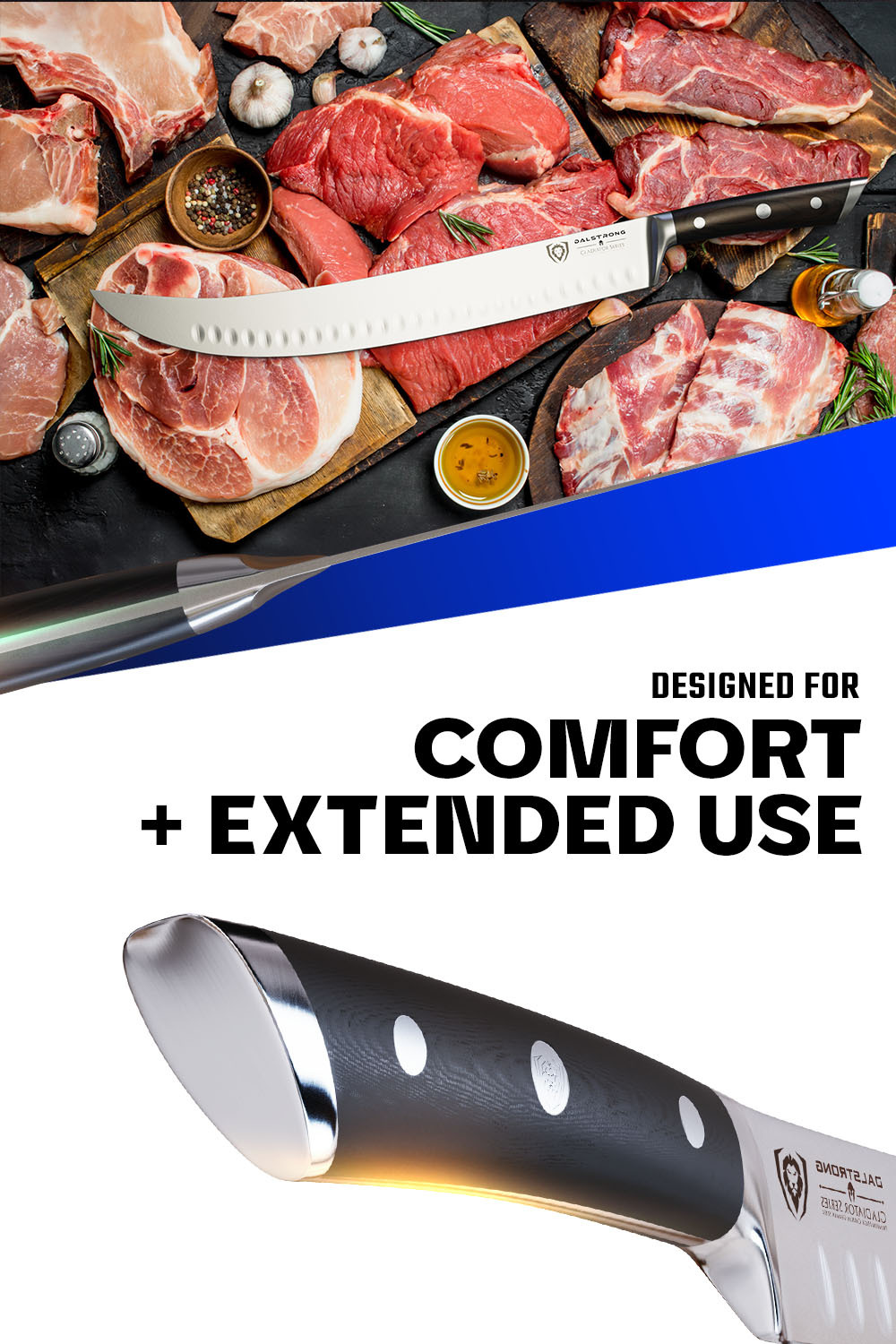 Dalstrong Gladiator Series 14-inch Butcher & Breaking Cimeter Knife | NSF Certified Professional Meat Cleaver | Perfect for Butchering, Meat Processing & BBQ Prep