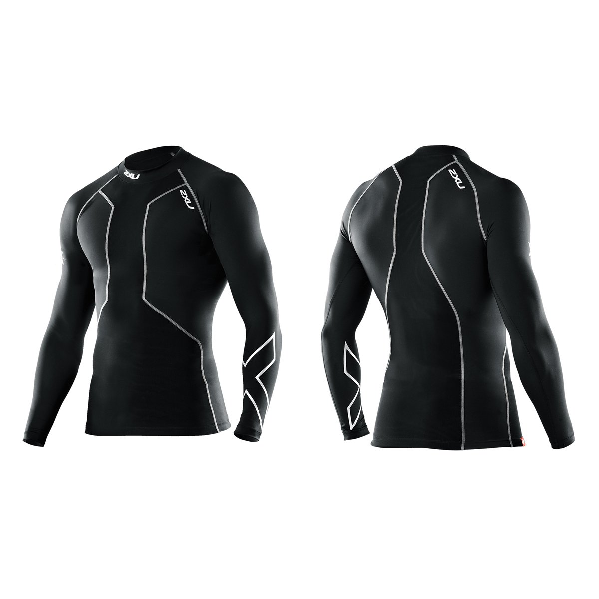 2XU Men's Swim Recovery Compression Top - Post-Swim Muscle Support & Recovery Shirt for Athletes & Swimmers - Ideal for Pool, Triathlon & Open Water Training